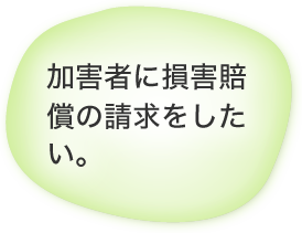 加害者に損害賠償の請求をしたい。